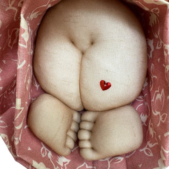 Vintage Panty Hose Witch Doll Plush Broom Halloween Fanny Staffed Toy Handmade - Picture 8 of 9